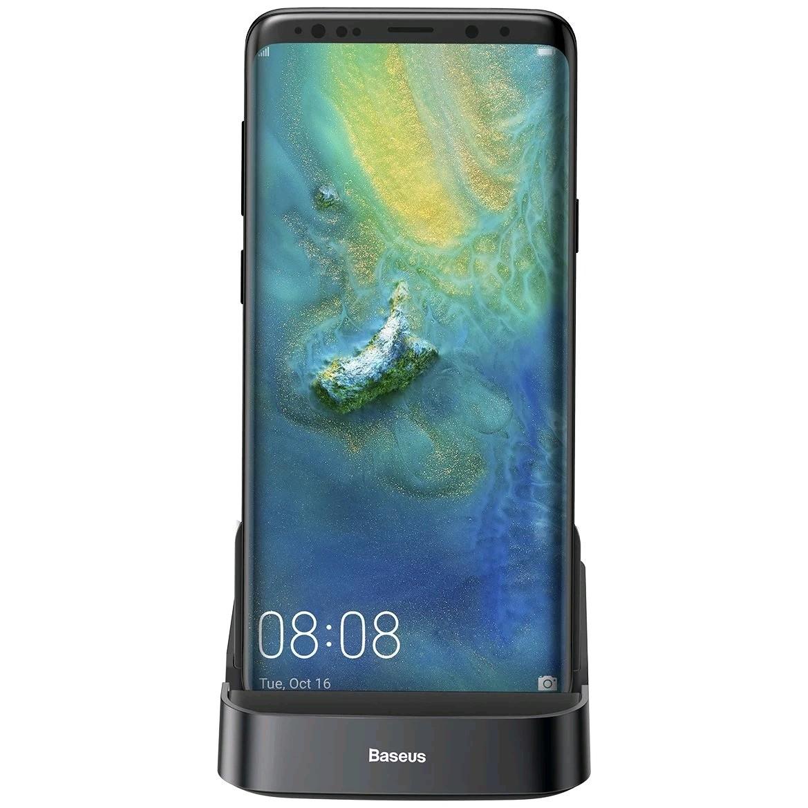 Thumbnail - Baseus CAHUB-AT01 (USB-C, 7 Ports), Dockingstation + USB Hub, Schwarz