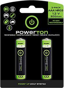 Produktbild Powerton Batterie AAA (2 Stk., AAA, 900 mAh)