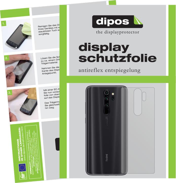 Dipos Displayschutzfolie Antireflex (1 Stück, Xiaomi Redmi Note 8 Pro)