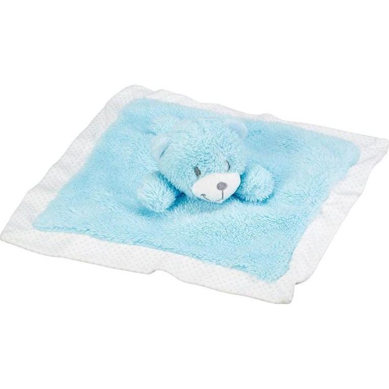Goki, Schmusetuch, Kuscheltuch Bär hellblau
