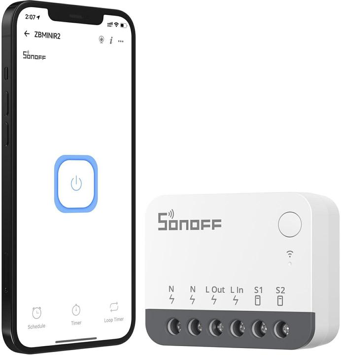 Actual product image Sonoff ZigBee-Lichtaktor (Switch actuator)
