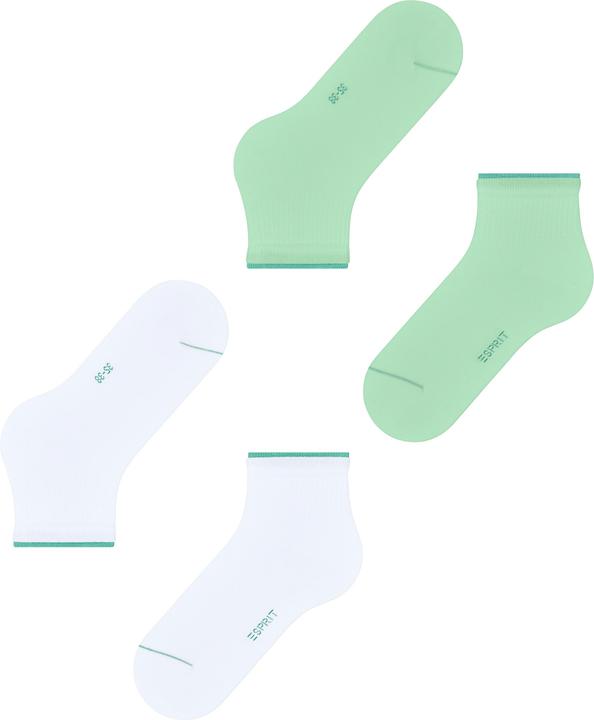 Produktbild Esprit Double High Cuff 2-Pack Baumwollsneakersocken (2er Pack, 35 - 38)
