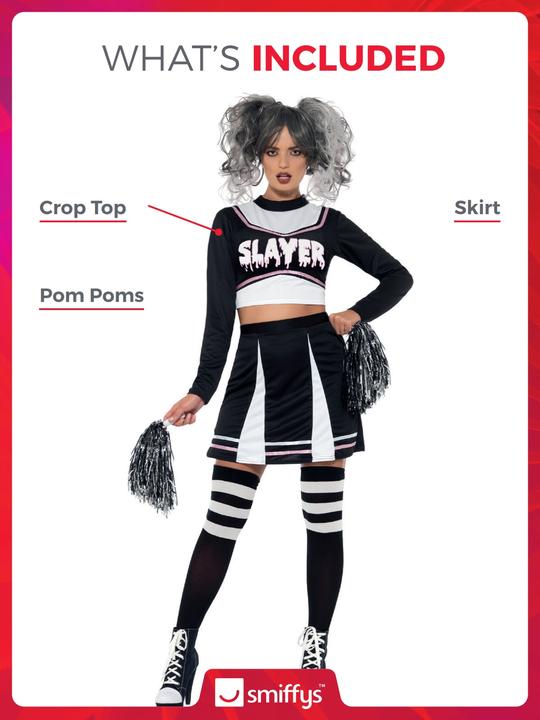 Produktbild Smiffys Gothic Cheerleader (40, 42)