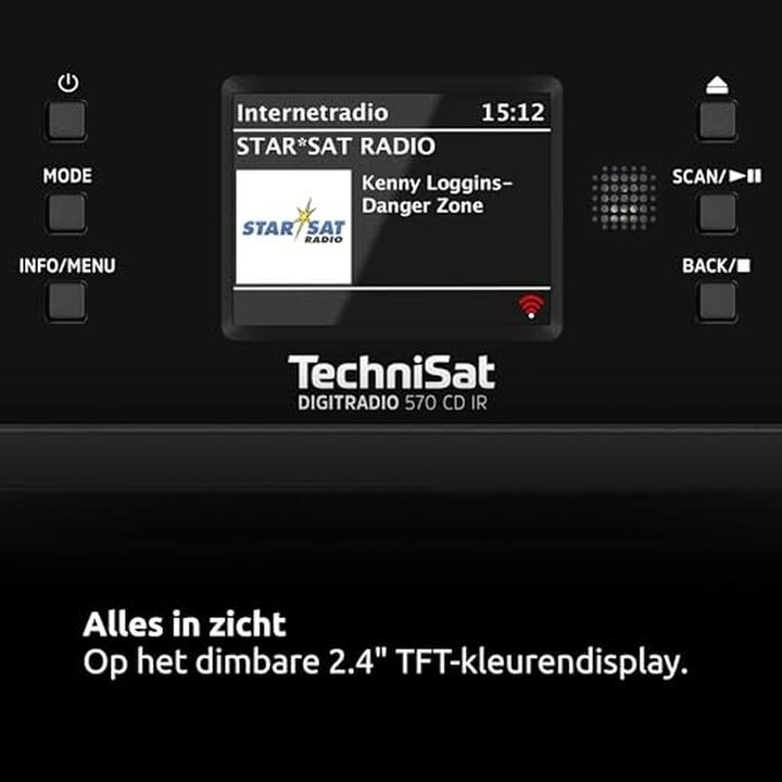Produktbild TechniSat DigitRadio 570 CD IR (DAB+, FM, Bluetooth, WLAN)