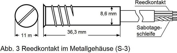 Produktbild Satel Sensor Door Magnetic/S-3