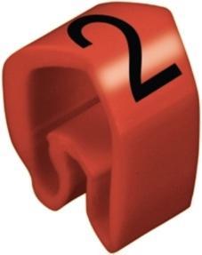 Image du produit Weidmüller Marqueur de câble 2 rt Conducteur Kst Ř4-10mm 0251311509