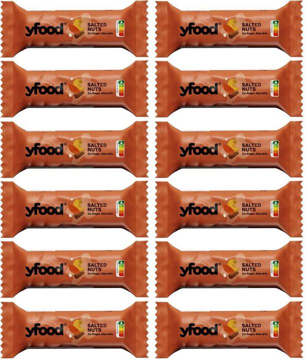 Actual product image YFood Salted Nuts & Chocolate (Salted Hazelnut & Chocolate, 12 pcs., 720 g)