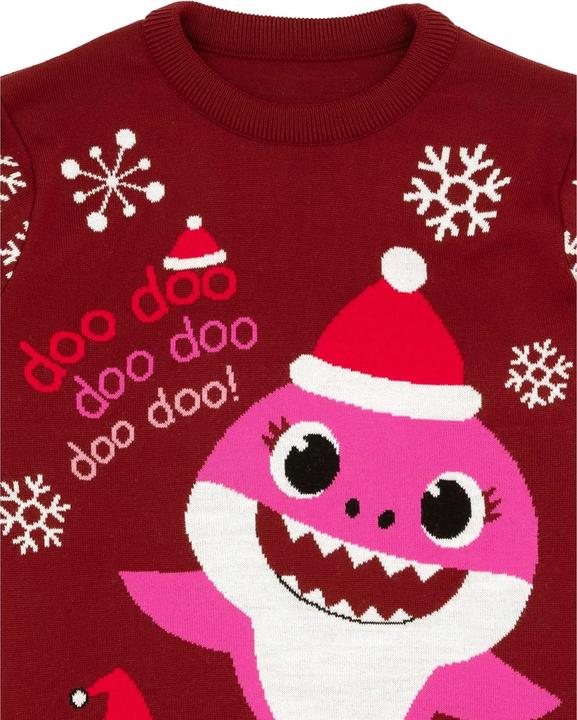 Immagine prodotto Pinkfong Maglia natalizia da donna/ragazzo Mamma Squalo (L)