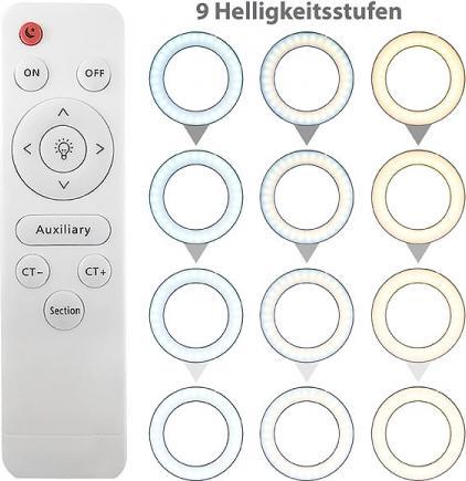 Produktbild Somikon XL-LED-Ringlicht mit Smartphone-Halter (Ringlicht)