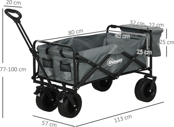 Image du produit Outsunny Chariot avec sac isotherme