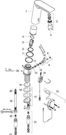 Actual product image hansgrohe Metris S chrome