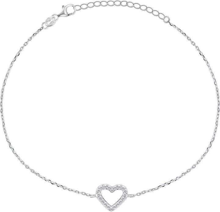 Produktbild Brilio Silver - Charming silver heart bracelet BRC39W
