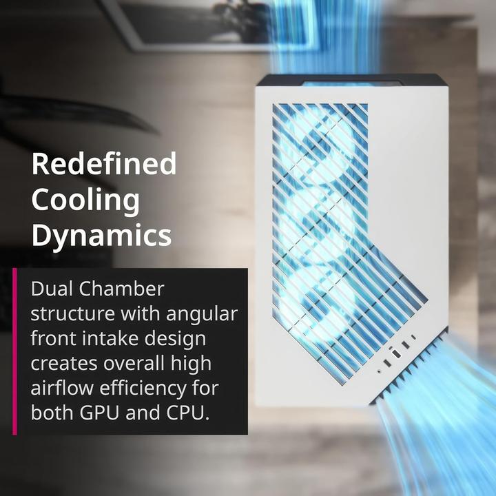 Actual product image APNX V1-W-BK-v1 (ATX, mATX, Mini-ITX)