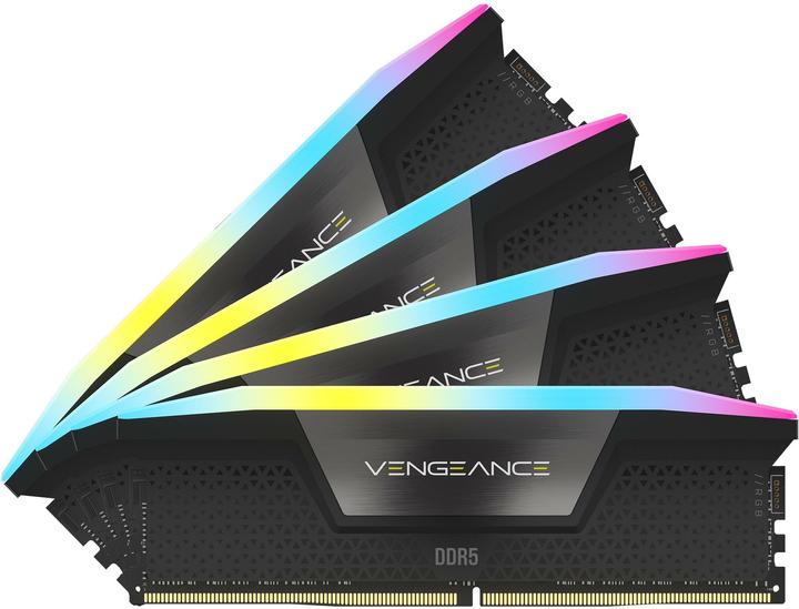 Image du produit Corsair DDR5 64GB PC 6400 CL32 KIT (4x16GB) VENGEANCE RGB B retail (4 x 16GB, 6400 MHz, RAM DDR5, DIMM)