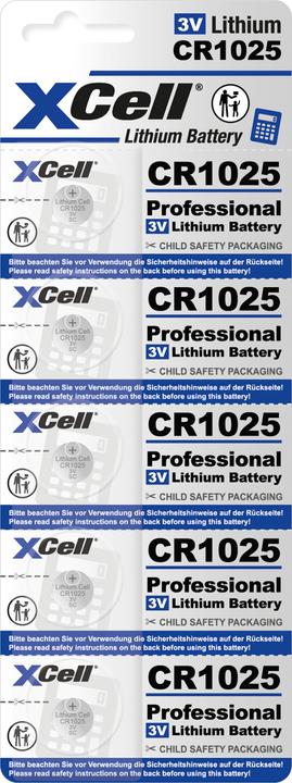 Energy Label Hückmann Button cell lithium 3V (5 pcs., CR1025)
