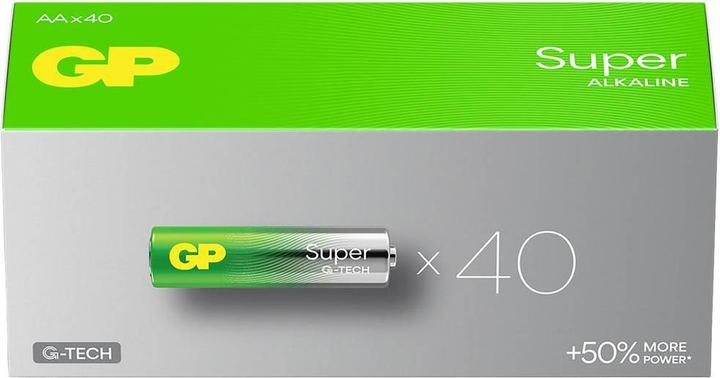 Image du produit GP Batteries 1x40 GP Super Alkaline AA Mignon Piles PET Box (40 pcs, AA)