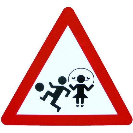 BRW, Sicherheitskennzeichnung, Signaltafel Achtung Kinder