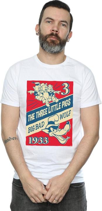 Produktbild Disney Three Little Pigs And The Big Bad Wolf TShirt (4XL)