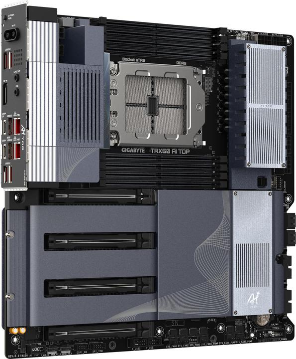 Actual product image Gigabyte TRX50 AI TOP (sTR5, AMD TRX50, E-ATX)