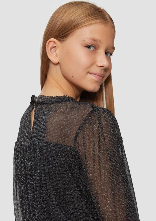 Image du produit S.Oliver Bluse Ausgestellte Bluse aus glitzerndem Mesh (158, 164)