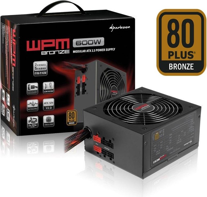 Produktbild Sharkoon WPM 600 Bronze (600 W)