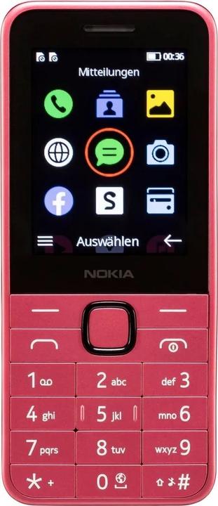 Actual product image Nokia 225 Dual SIM, 4G, růžová (2024), (CZ, SK, HU)