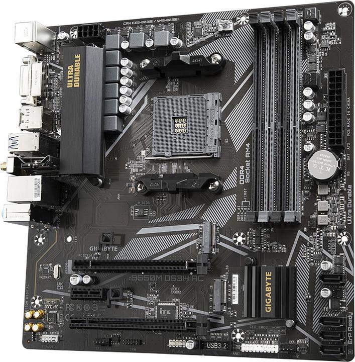 Produktbild Gigabyte B550M DS3H AC (AM4, AMD B550, mATX)
