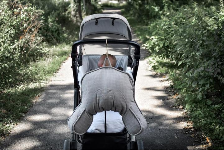 Actual product image Markland Pure Muslin Pram Cushion Khaki