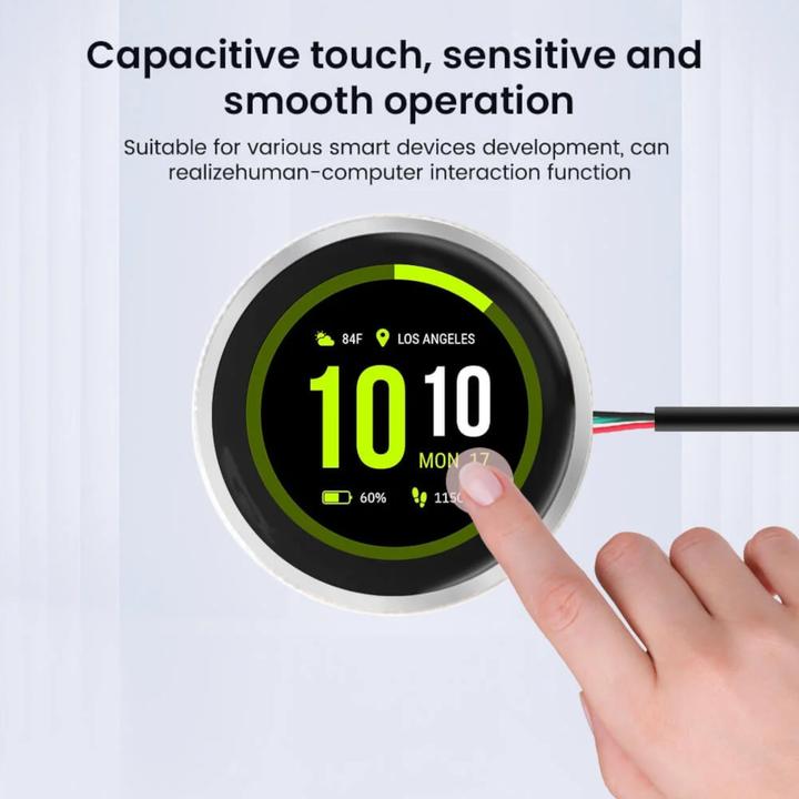 Actual product image Elecrow CrowPanel ESP32-S3 Intelligenter Drehknopf mit 1.28 Zoll IPS Touchscreen