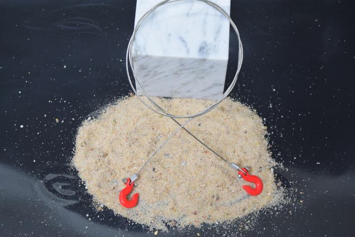 Produktbild Absima Stahlkabel mit Schwerlasthaken 84cm 1:10