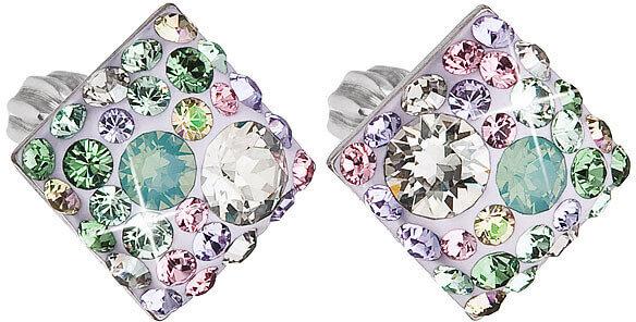 Produktbild Evolution Group Gentle square earrings with crystals 31169.3 Sakura