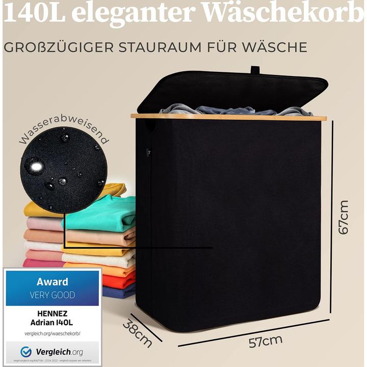 Produktbild Hennez Wäschekorb Adrian (140 l)