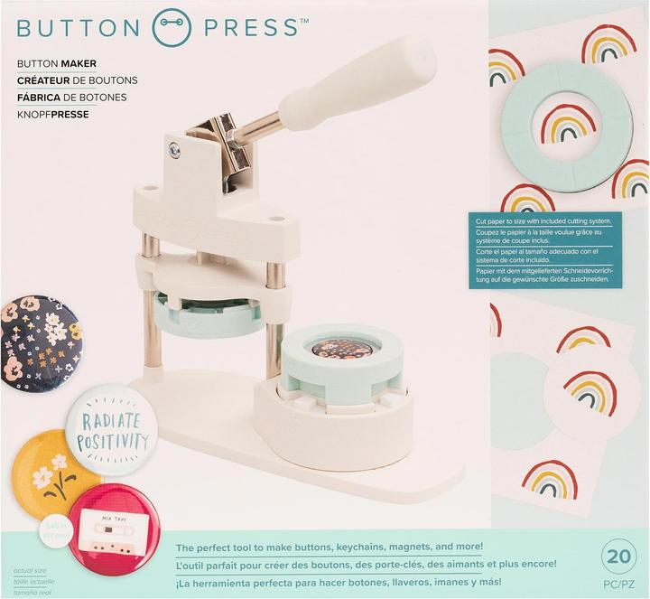 Actual product image We R Memory Keepers Button press