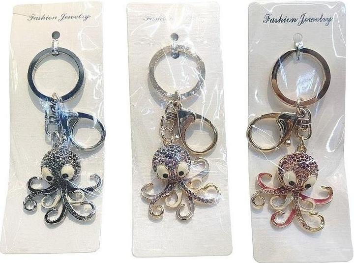 Actual product image Adar Schlüsselanhänger Octopus Metall MIX