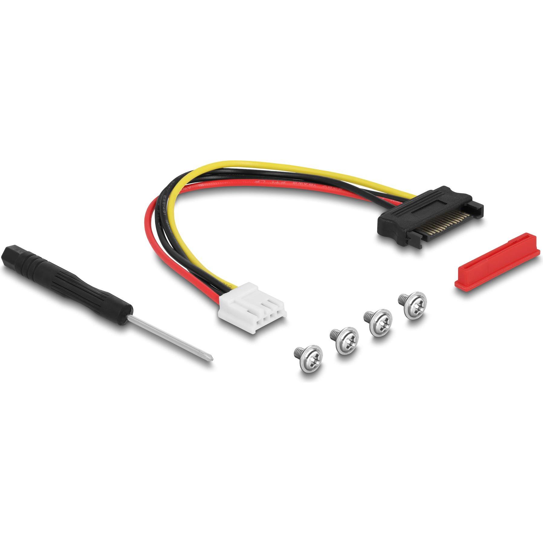 Thumbnail - Delock M.2 Key M zu U.2 SFF-8639 NVMe Adapter mit 20 cm Kabel, Mausmatte, Schwarz