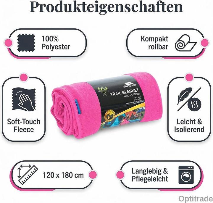 Produktbild Trespass SNUGGLES - Fleece Decke (180 x 120 cm)