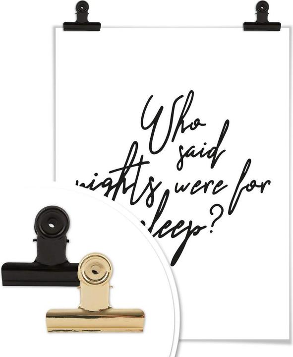 Image du produit Trenddeko Qui a dit que les nuits étaient faites pour dormir (50 x 60 cm)