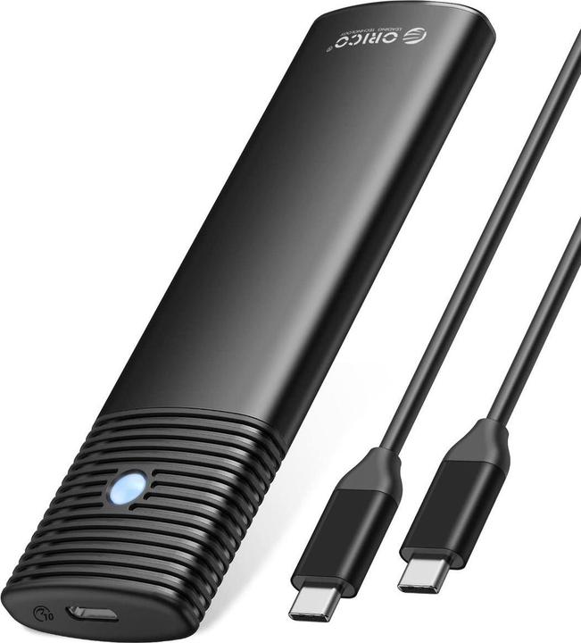 Actual product image Orico M.2 NVMe External Enclosure, PWM2-G2-BK-EP, USB-C, 10Gbps (Black) (M.2)