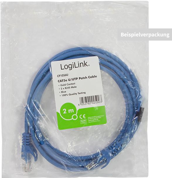 Produktbild LogiLink Netzwerkkabel (U/UTP, CAT5e, 2 m)