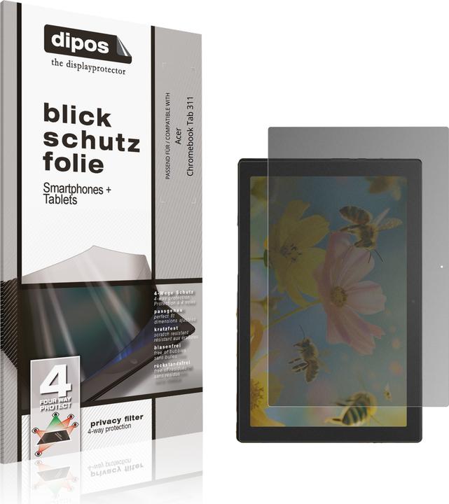 Actual product image Dipos Privacy Screen Protector 4-Way Privacy-Filter (Acer Chromebook Tab 311)