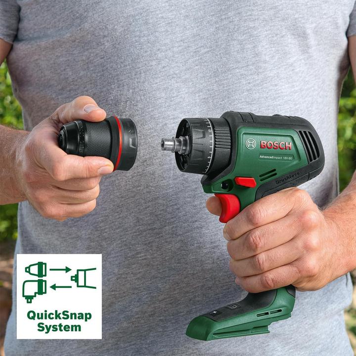Actual product image Bosch Home & Garden Cordless impact drill AdvancedImpact 18V-80 QuickSnap