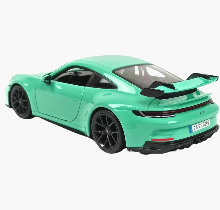 Actual product image Bburago Porsche 911 GT3 (1 piece - green or orange)
