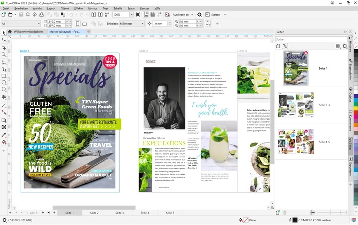 Immagine prodotto Corel Draw Graphics Suite 2021 Box, versione completa, MAC (1 Utente, Senza limiti)