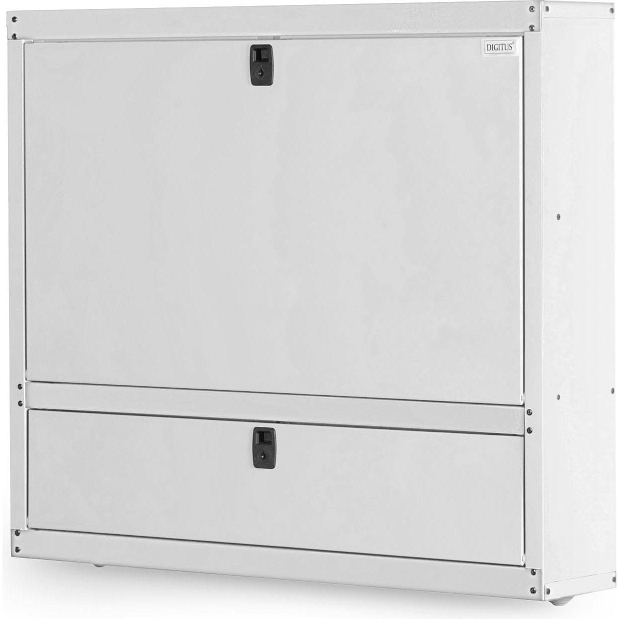 Digitus Arbeitsstation zur Wandmontage (19 Zoll Rack), Serverschrank, Grau
