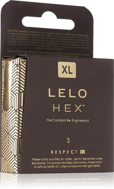 Actual product image LELO HEX Condoms Respect XL (3 pcs.)