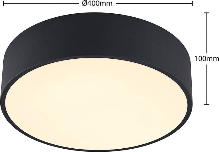 Produktbild Arcchio Noabelle LED-Deckenlampe, schwarz, 40 cm (2000 lm)