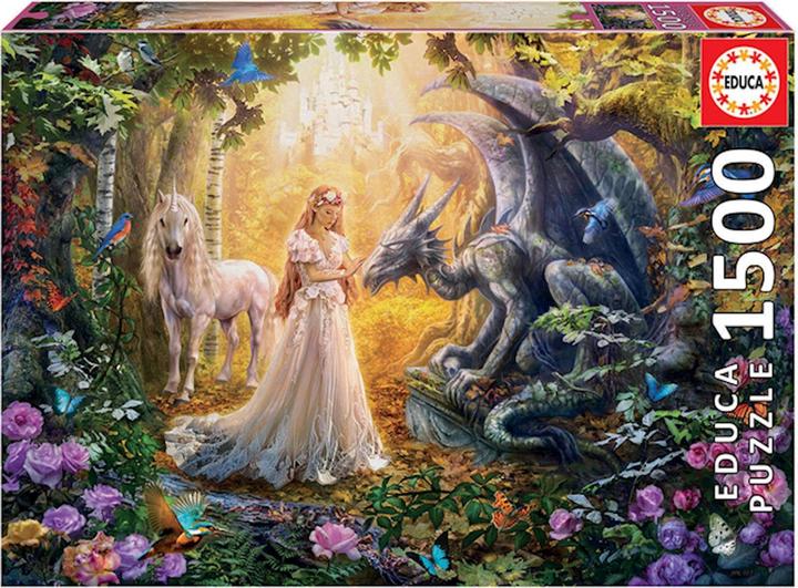 Produktbild Educa Dragon, Princess and Unicorn (1500 Teile)