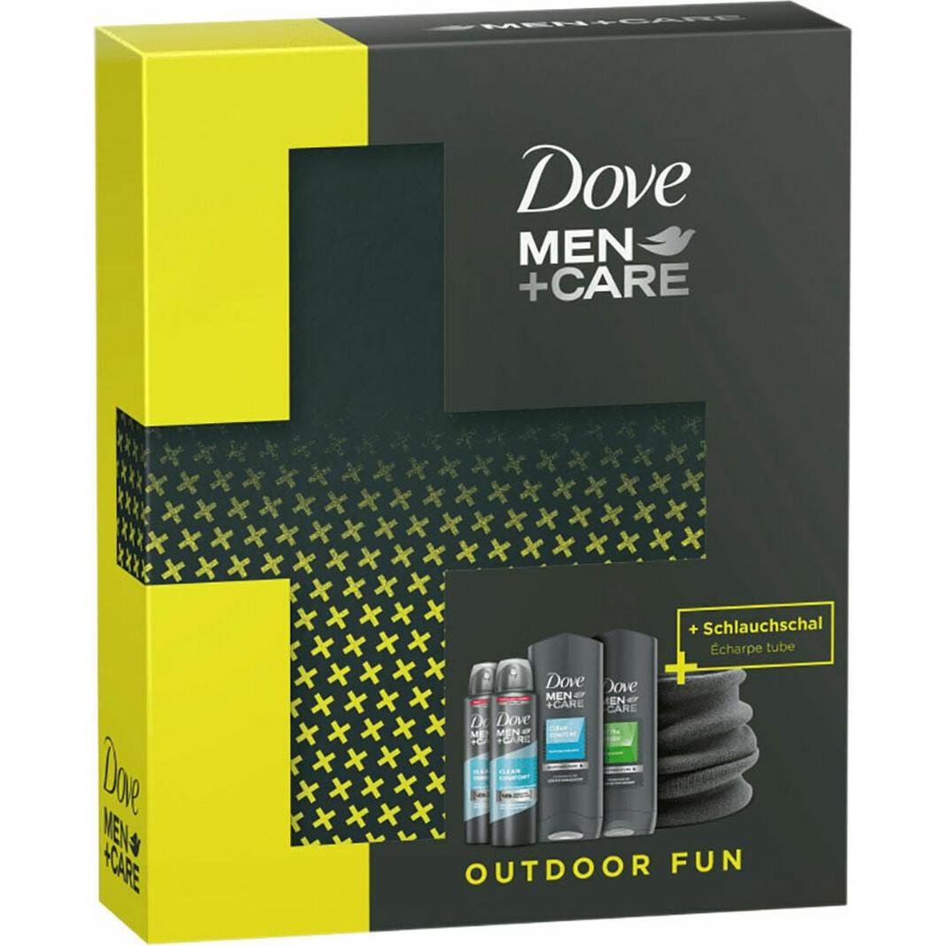 Dove, Set regalo bellezza, Set di prodotti per la cura degli uomini Clean Comfort con gel doccia e deodorante (Set per la cura del corpo)