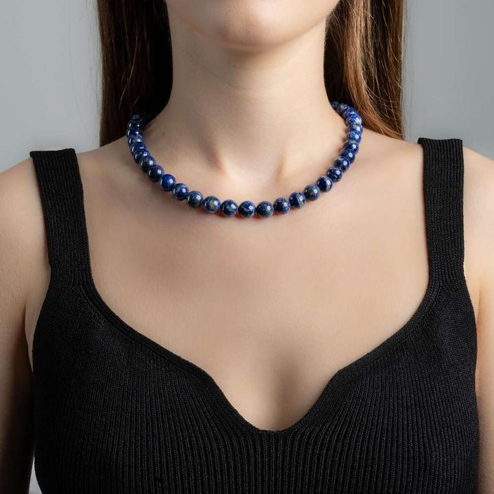 Immagine prodotto Bijouteria Collana di pietre (Acciaio inossidabile, Lapislazzuli, 45 cm)