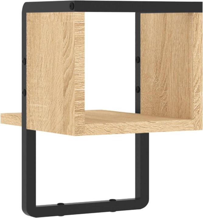 Image du produit vidaXL Étagère murale avec tringle Chêne Sonoma 20x25x30 cm,Couleur (20 x 25 x 30 cm)